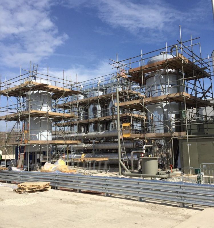 Industrial site scaffolding installation by A-Fix Scaffolding, providing safe and reliable access for construction and maintenance projects.